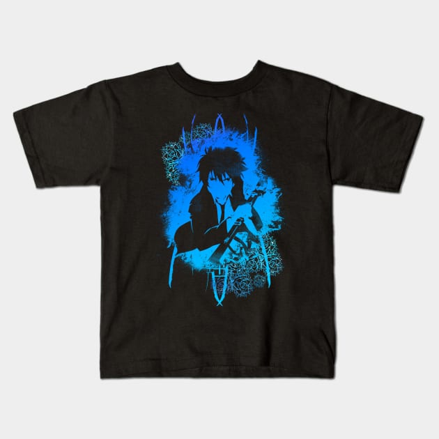 Flame and Sword Kids T-Shirt by Scailaret